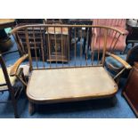 ERCOL STYLE SPINDLE BACK SETTEE FRAME