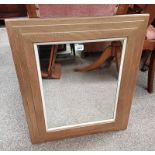 GILT FRAMED RECTANGULAR MIRROR,