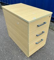 WOOD EFFECT 3 DRAWER FILING CHEST