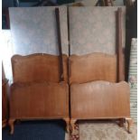 PAIR OF EARLY 20TH CENTURY VONO SINGLE BEDFRAMES WITH OAK HEAD & FOOT BOARDS Condition
