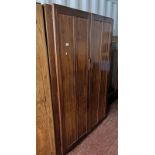 20TH CENTURY MAHOGANY 2 DOOR WARDROBE,