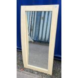 BEECH WOOD OVERMANTLE MIRROR - 60 CM X 121 CM