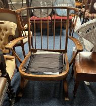 ERCOL STYLE SPINDLE BACK ROCKING CHAIR FRAME