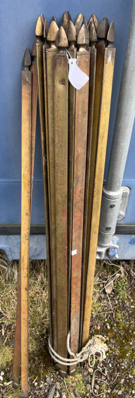SET OF BRASS STAIR RODS Condition Report: There are 22 stair rods Dimensions: