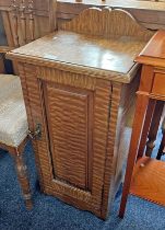 19TH CENTURY SINGLE DRAWER BEDSIDE CABINET 80 CM TALL X 40 CM WIDE