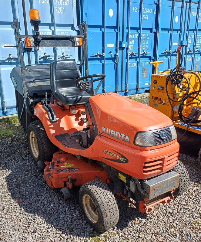 2019 KUBOTA G21E LD 48" DECK (SP19 BVN) ROAD REGISTERED RIDE ON MOWER 48" ROTARY DECK AND