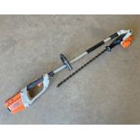 2019 STIHL HLA 65 LONG POLE HEDGER +1 BATTERY LONG REACH HEDGE TRIMMER WITH ADJUSTABLE 24" DOUBLE
