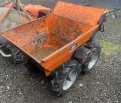 2013 BELLE BMD300 MOTORISED BARROW PETROL PEDESTRIAN MINIDUMPER, 300KG PAYLOAD,