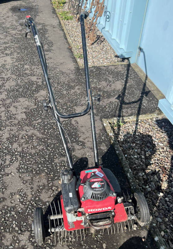 HONDA FG 200 PETROL SCARIFIER Condition Report: The item is in used condition with