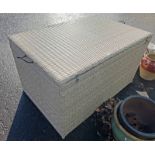 RATTAN GARDEN STORAGE BOX