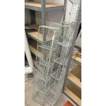 4 METAL WIRE BASKETS