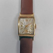 10K GOLD BULOVA GENTS MANUAL WIND WRISTWATCH