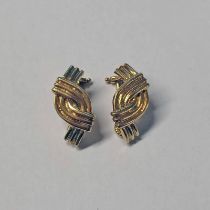 PAIR OF GOLD EARCLIPS MARKED 14K, 585 - 8.