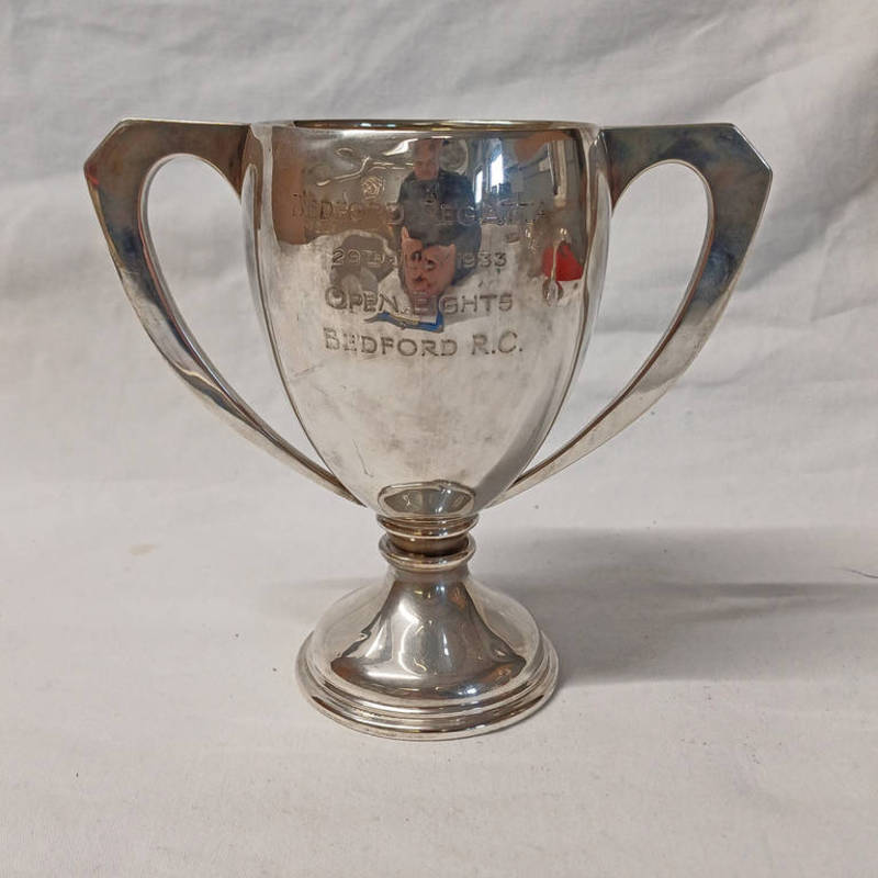 SILVER 2 - HANDLED ROWING TROPHY FOR BEDFORD REGATTA,