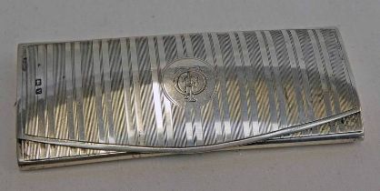 SILVER SPECTACLE CASE WITH ENGRAVED DECORATION, BIRMINGHAM 1945 - 10.