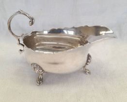 SILVER SAUCE BOAT,