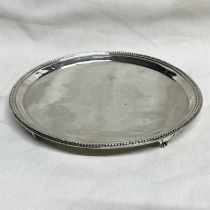 GEORGE III SILVER OVAL TEAPOT STAND BY GODBEHERE & WIGAN LONDON 1789 - 16.