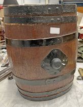 WHISKY BARREL ON STAND,
