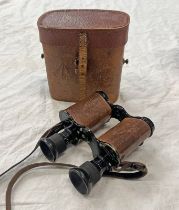 PAIR OF BRITISH MILITARY ROSS , LONDON POWER 8 PRISM BINOCULARS, NO 29870,