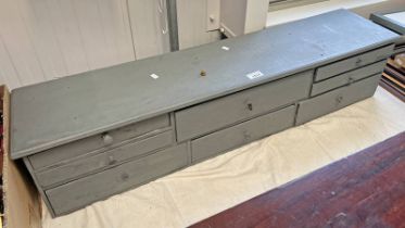 PAINTED 8 DRAWER CABINET 103 CM LONG