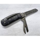 WW2 BRITISH MILITARY 1942 DATED DECK KNIFE / MULTI TOOL BY RODGERS & SONS