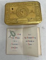 WW1 CHRISTMAS 1914 TIN WITH CARD