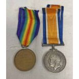 WW1 MEDAL PAIR TO 242222 PTE A R DIAPER,