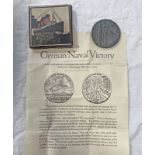 THE LUSITANIA (GERMAN) MEDAL IN BOX WITH PAPERWORK