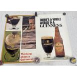 2 UNFRAMED GUINESS POSTERS,