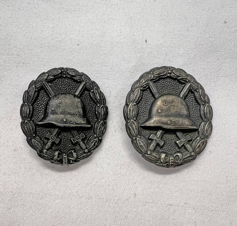 2 WW1 GERMAN WOUND BADGES