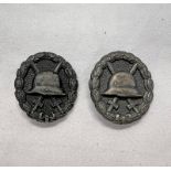 2 WW1 GERMAN WOUND BADGES