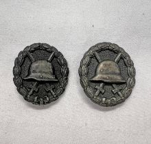 2 WW1 GERMAN WOUND BADGES