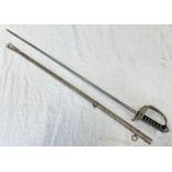 1854 PATTERN LIGHT INFANTRY OFFICERS LEVEE SWORD WITH 81.