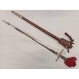 SCOTTISH OFFICERS CROSS HILTED BROAD SWORD BY ANDERSON & SONS LTD, EDINBURGH, GLASGOW, WITH ITS 82.