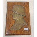 LARGE THIRD REICH COMMEMORATIVE PLAQUE, 33 X 22.