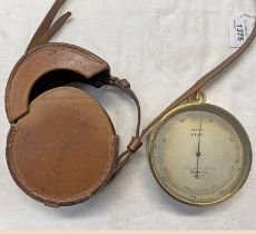 WW1 T COOKE & SON PATENT YORK COMPENSATED BAROMETER WITH BRITISH MILITARY BROAD ARROW FOLLOWED BY