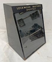 SHOP DISPLAY CABINET MARKED LOCKWOOD BROTHERS, SHEFFIELD, 41.