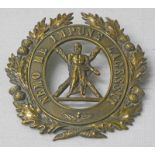 1ST ABERDEENSHIRE RIFLE VOLUNTEERS OTHER RANKS SHAKO / BONNET BADGE