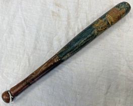 VICTORIAN CONSTABULARY TRUNCHEON BEAMINGTON COMMISSIONERS MARKED TO THE HARDWOOD BODY MEASURING