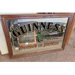 GUINESS EXTRA STOUT BREWED IN DUBLIN PUB MIRROR, PROPERTY OF A RETIRED GUINESS SALES REP,