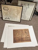 REPRODUCTION MAPS OF SUSSEX, YORKSHIRE,