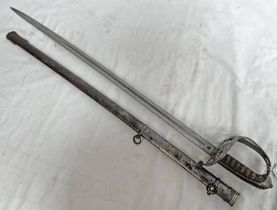 1827 PATTERN RIFLE OFFICERS SWORD WITH 82.