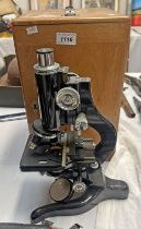 WATSON BACTIL MICROSCOPE IN BOX WITH ACCESSORIES