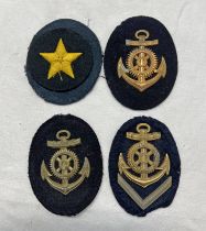 FOUR KRIEGSMARINE TRADE PATCHES (POSSIBLE COPIES)