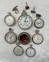 LARGE 8 DAY POCKET WATCH, ENIGMA POCKET WATCH, POCKET BAROMETER, PEDOMETER (AF),