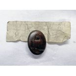 COPPER SEAL WITH MARKINGS ALONG WITH A LETTER MARKED 'SEAL OF JOHN LOVEL SON OF HENRY LOVELL.......