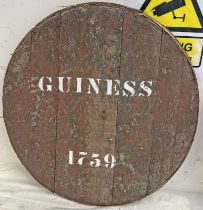 GUINESS 1759 WHISKY BARREL LID,