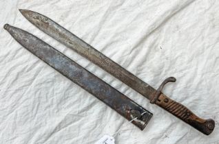 GERMAN M1898/05 SWORD BAYONET BY GOTTLIEB HAMMESFAHR SOLINGEN WITH 36.