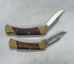 BUCK 112 N USA FOLDING KNIFE AND A UNCLE HENRY SCHRADE & LB7 USA KNIFE -2-
