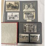 TWO 1940'S WW2 PHOTOGRAPH ALBUMS TO INCLUDE SCENES SUCH AS AIR VICE MARSHALL MACEWAN AND THE QUEEN